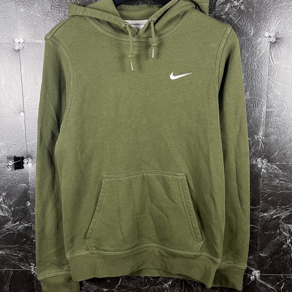 Nike Men's Green Fleece Hoodie Small